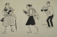 Untitled (Characters: Club Woman; Female Student; Male Librarian)