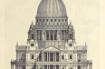 Drawing of the West Elevation of St. Paul’s Cathedral, London