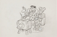 “The Flintstones” publicity drawing