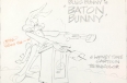 “Baton Bunny” lobby card pencil rough drawing