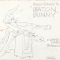 “Baton Bunny” lobby card pencil rough drawing
