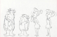 Layout drawing for “The Flintstones” television series