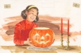 Girl with Jack o’ Lantern