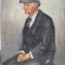 [Seated elderly man in grey suit]