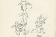 Concept drawing of Quick Draw McGraw and Baba Looey