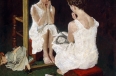 Girl at Mirror