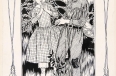 Girl and boy with willow whistles