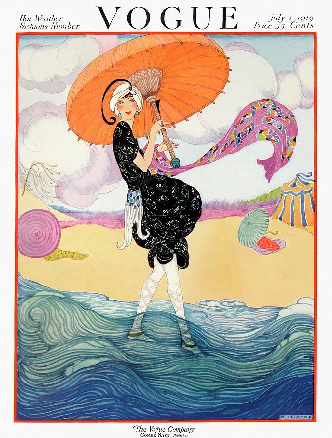 A Vogue Cover of a Woman on a Beach #2