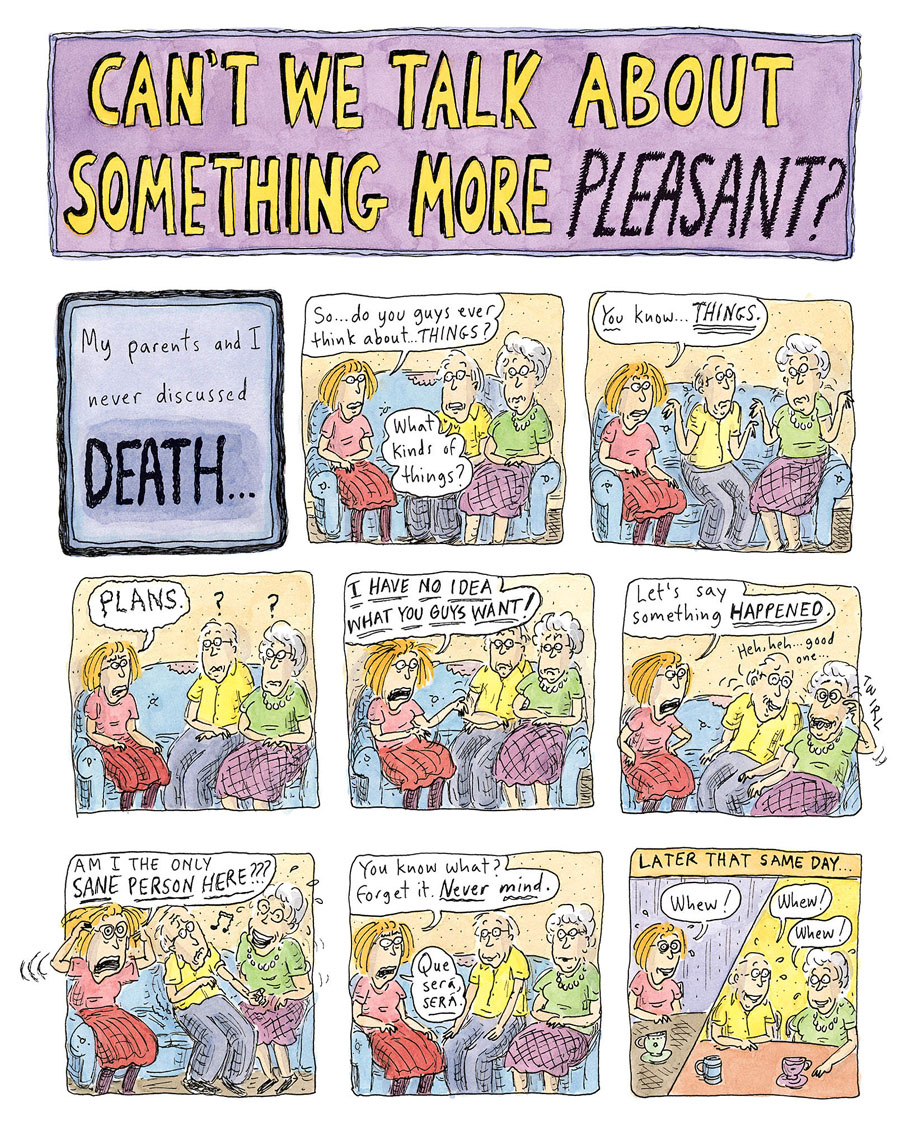 The “Roz Chast: Cartoon Memoirs” exhibition debuts at Norman Rockwell Museum.