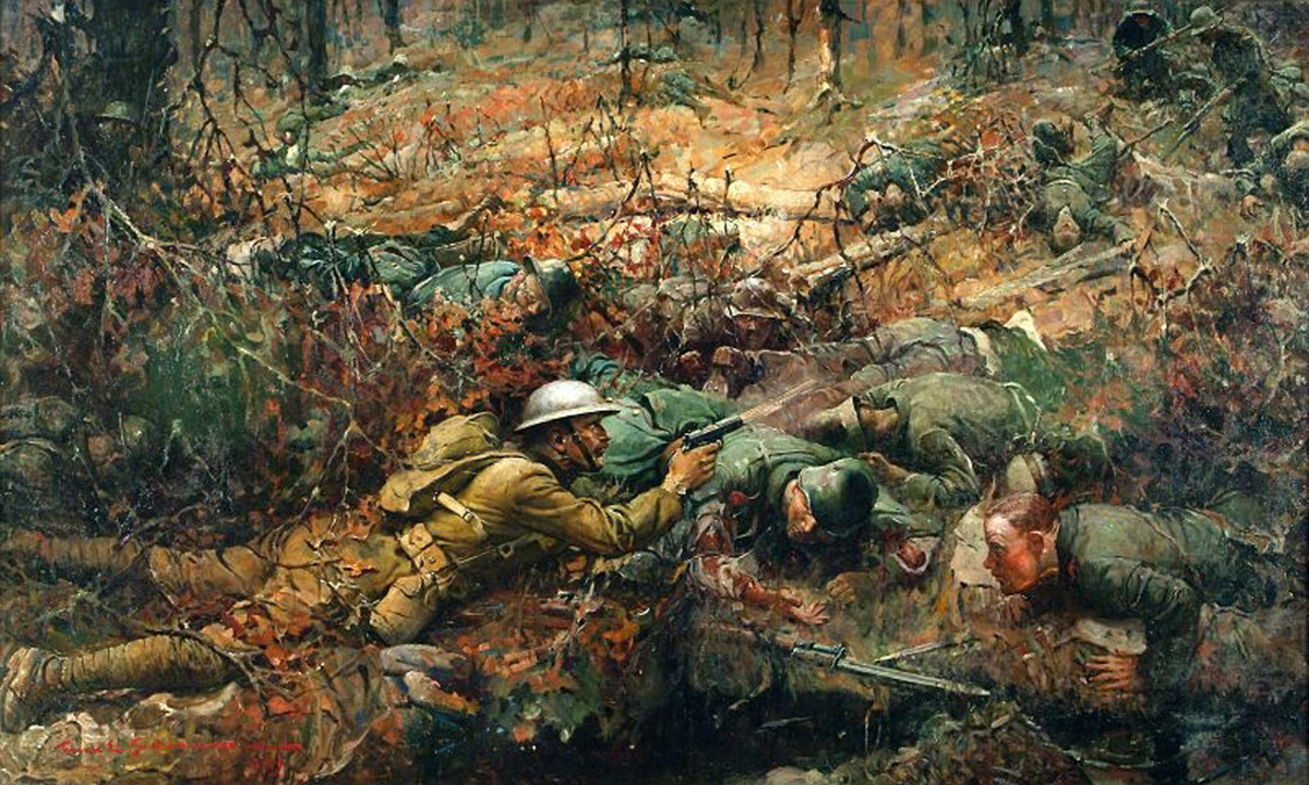 Sgt. Alvin C. York 327th Inf. 82nd Div. Attack