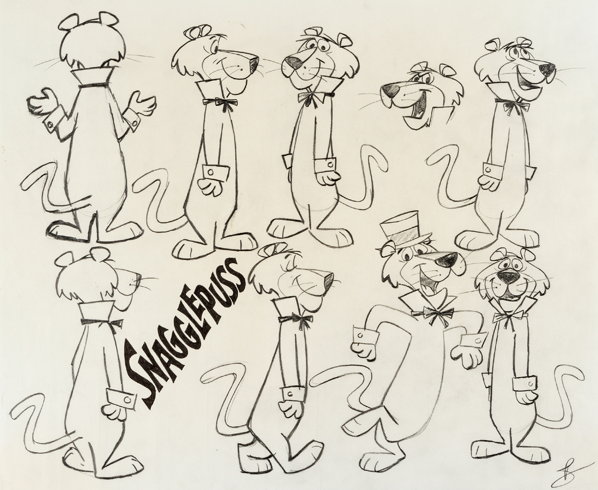 Snagglepuss model sheet