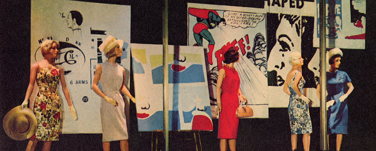 Bonwit Teller window display featuring artwork by Andy Warhol