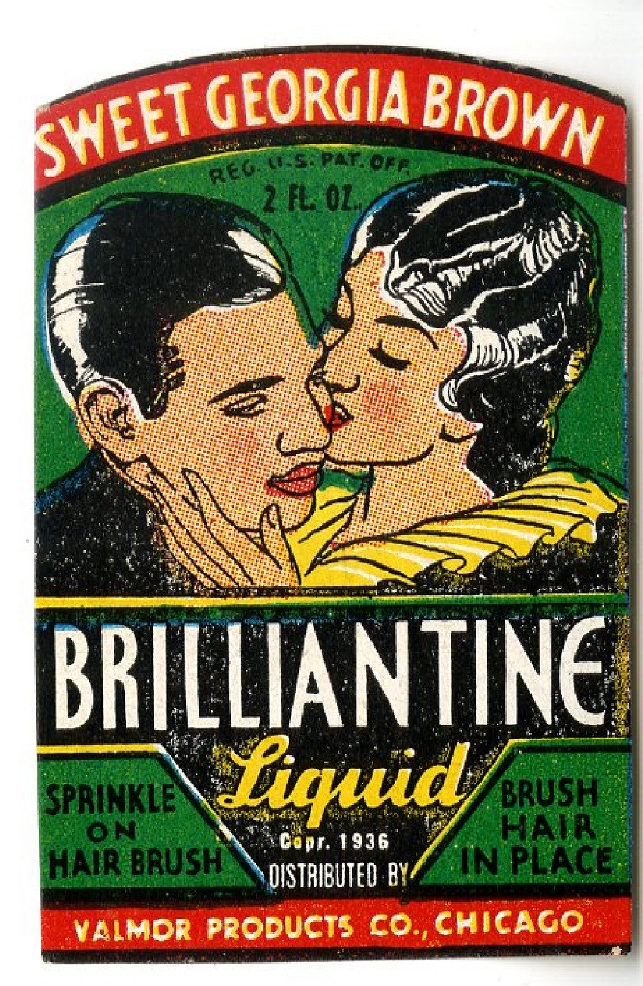 Sweet Georgia Brown Brilliantine Liquid label