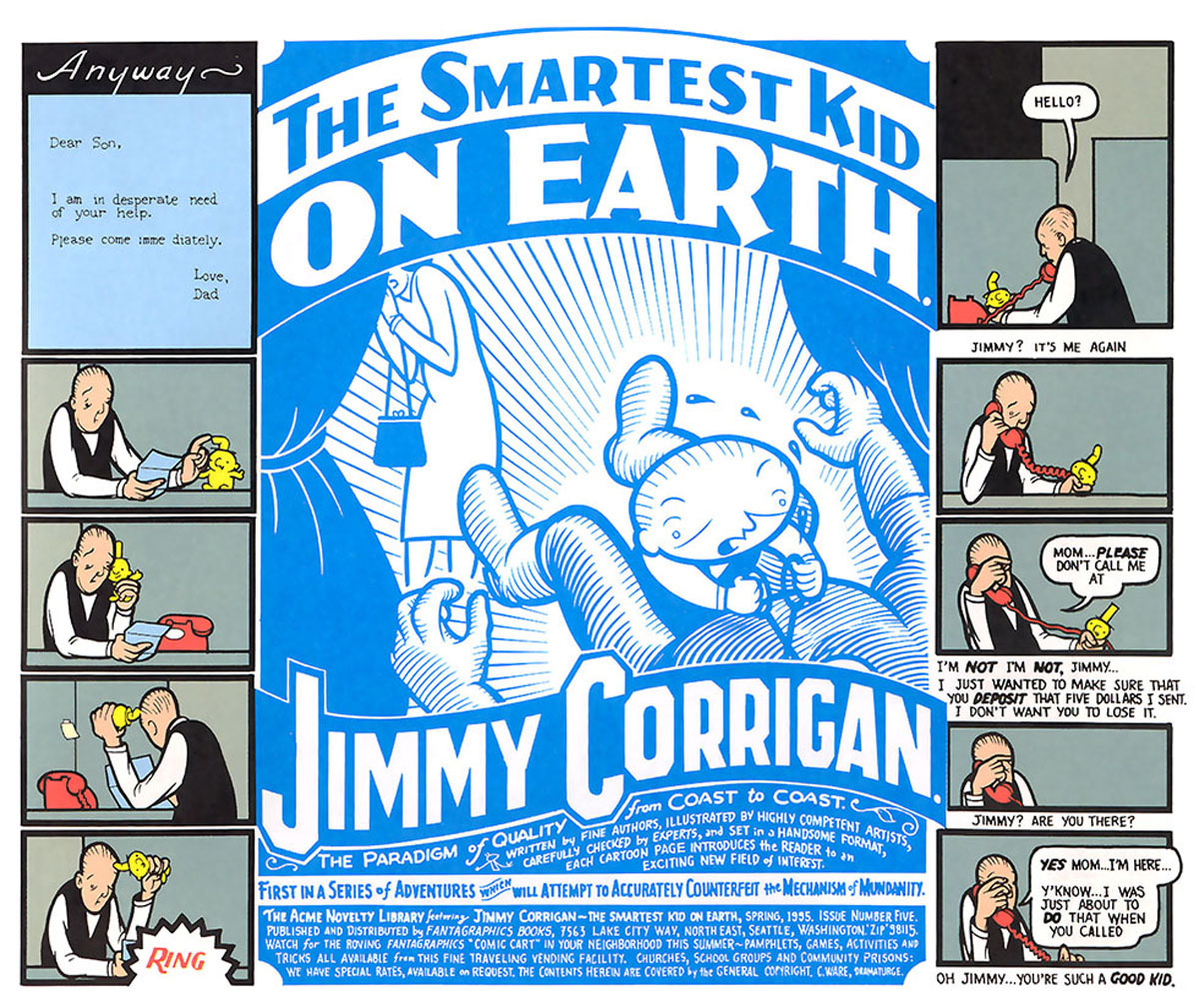 Page from “Jimmy Corrigan: The Smartest Kid on Earth”