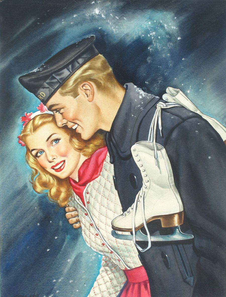 Cover art for “All-Story Love,” December 1945