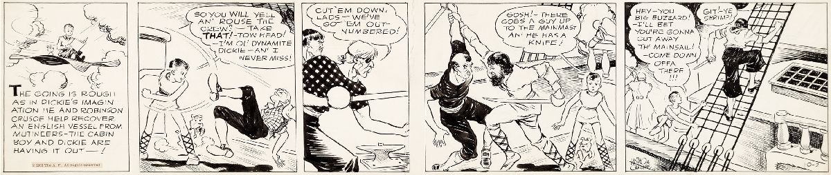 “Dickie Dare” comic strip