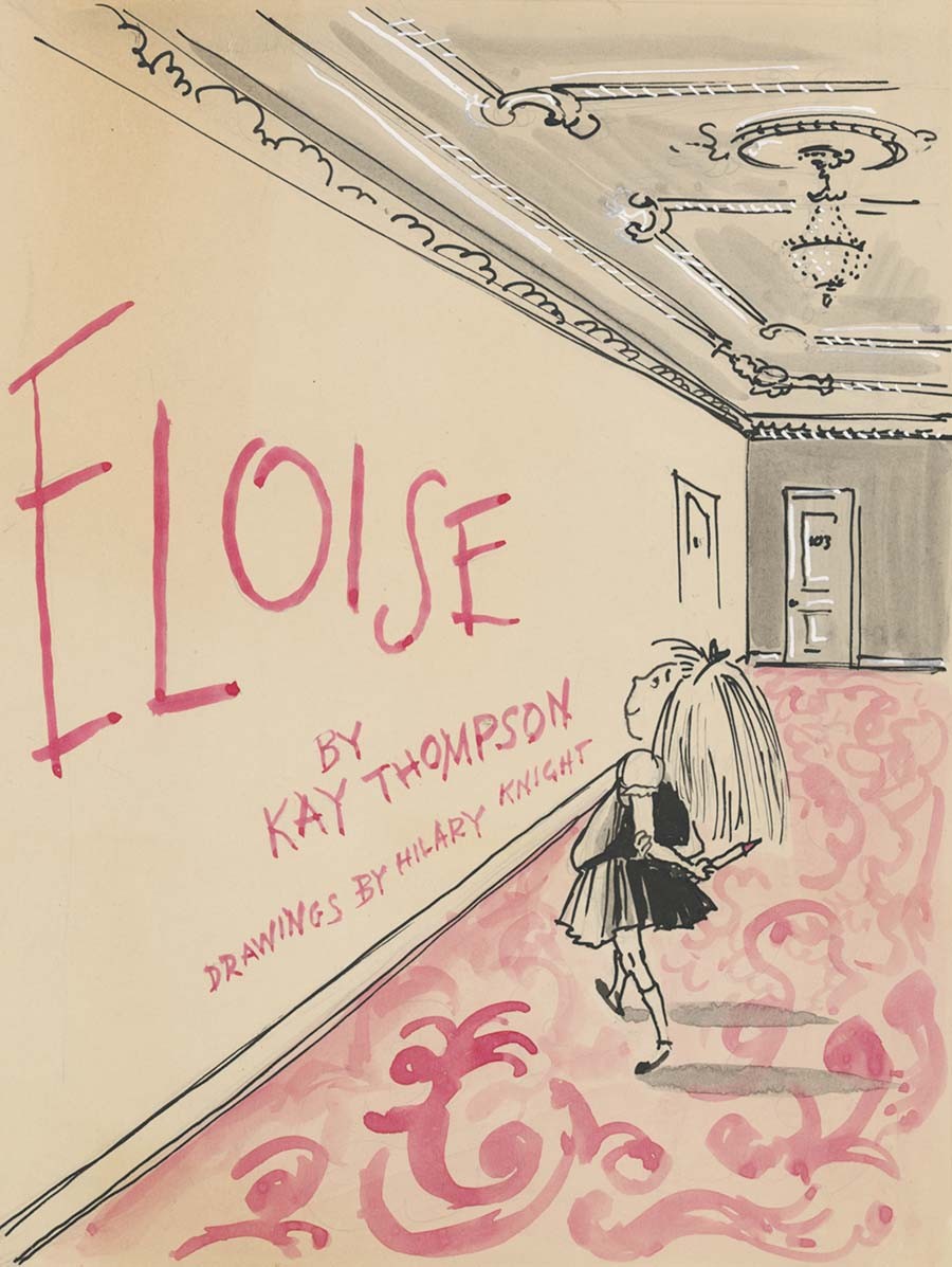 Cover concept illustration for “Eloise” by Kay Thompson