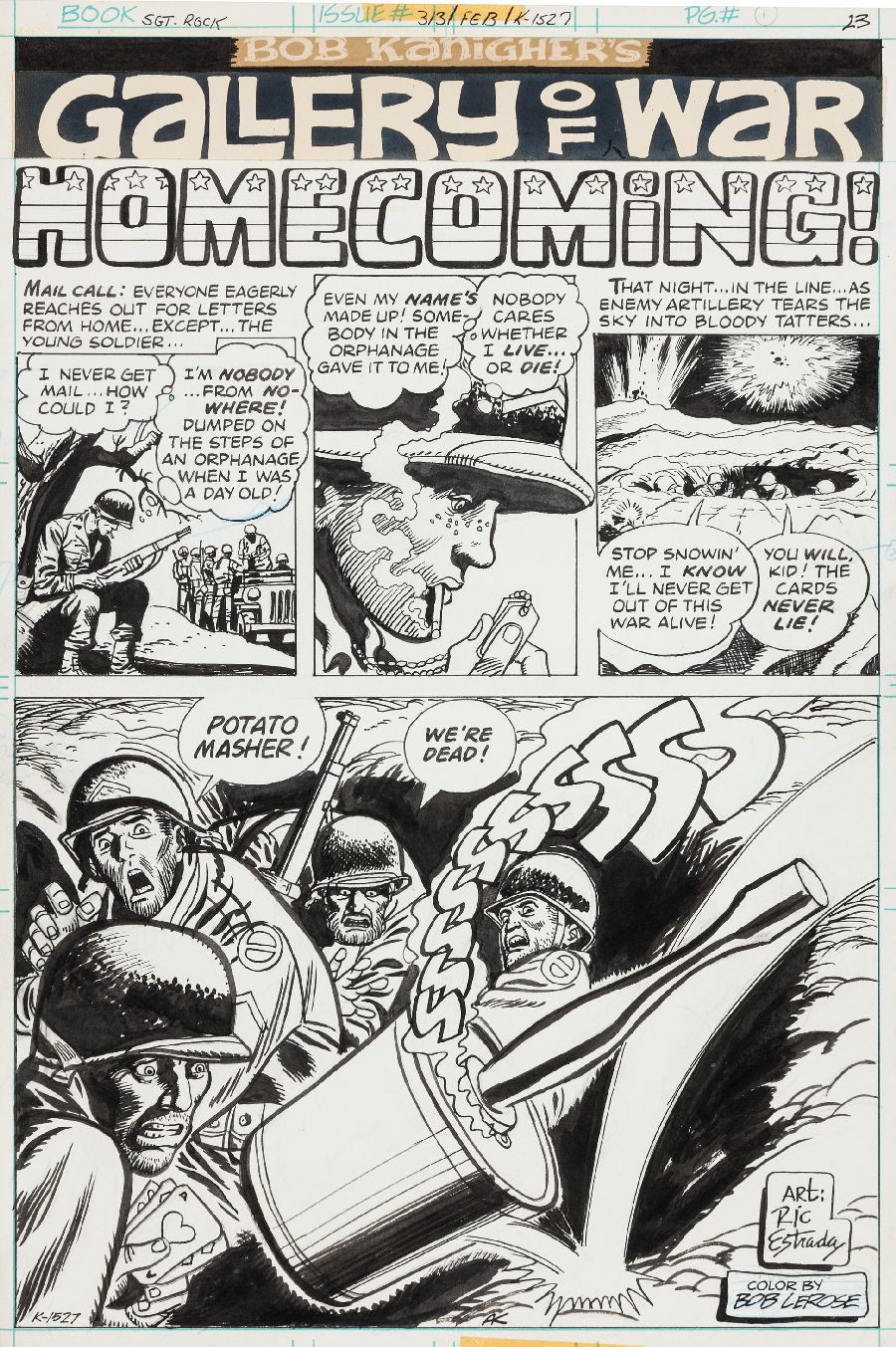 Page from “Sgt. Rock,” #313, February 1978