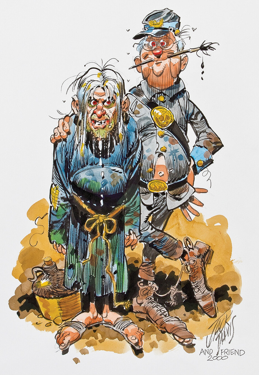 [Self-portrait with the Crypt Keeper]