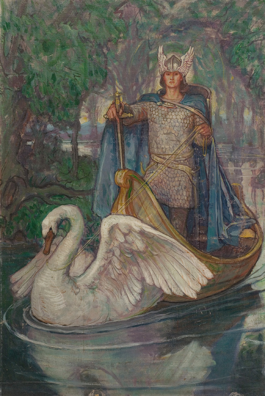 “Lohengrin, Knight of the Swan” book cover