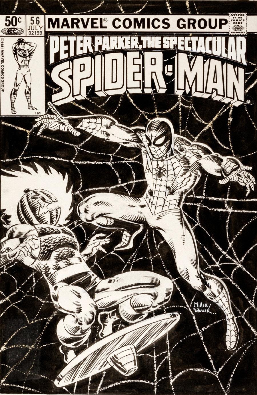 Cover art for “Peter Parker, The Spectacular Spider-Man” #56, July 1981