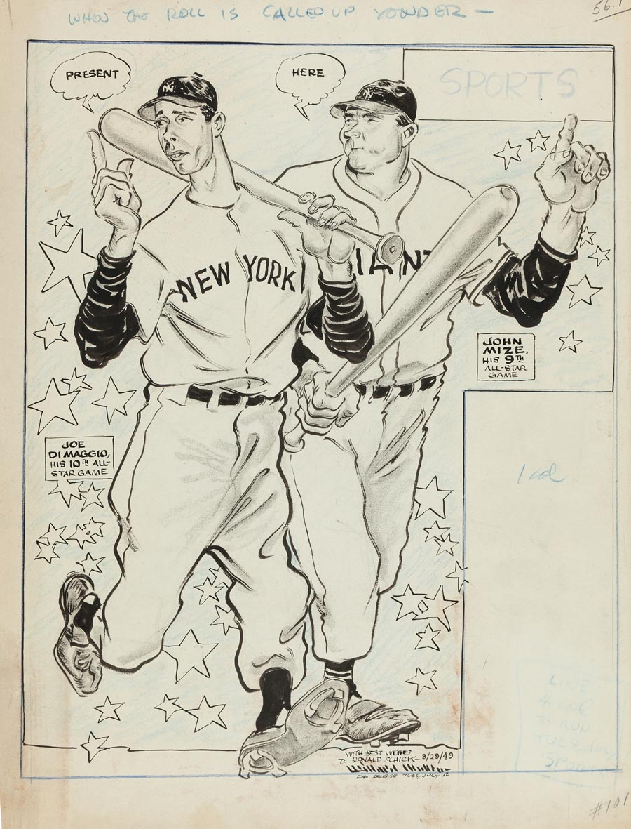 Joe DiMaggio and Johnny Mize