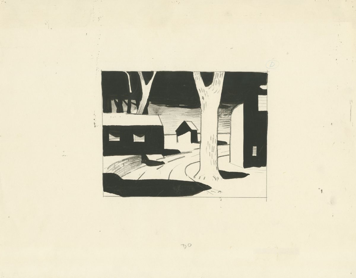 Untitled (Buildings and trees)