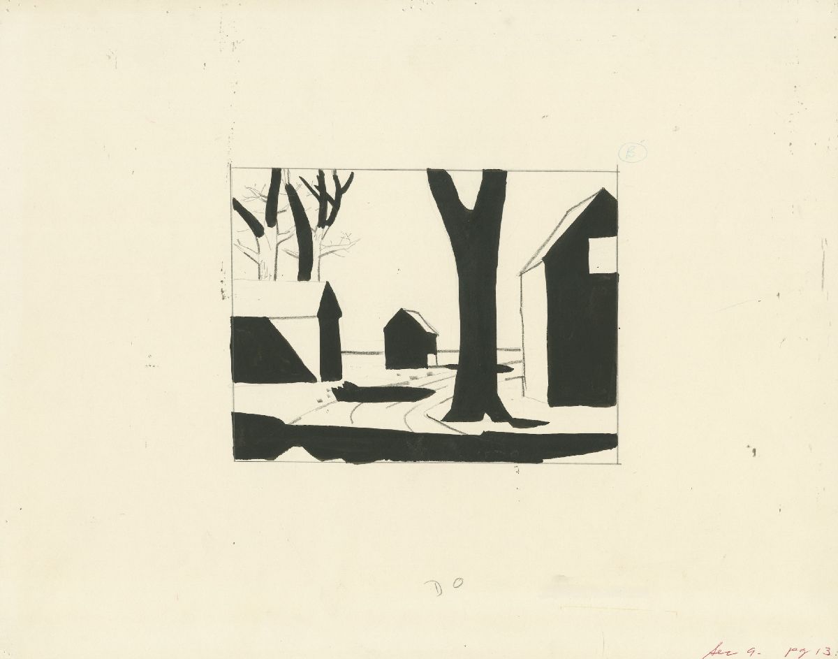 Untitled (Buildings and trees)