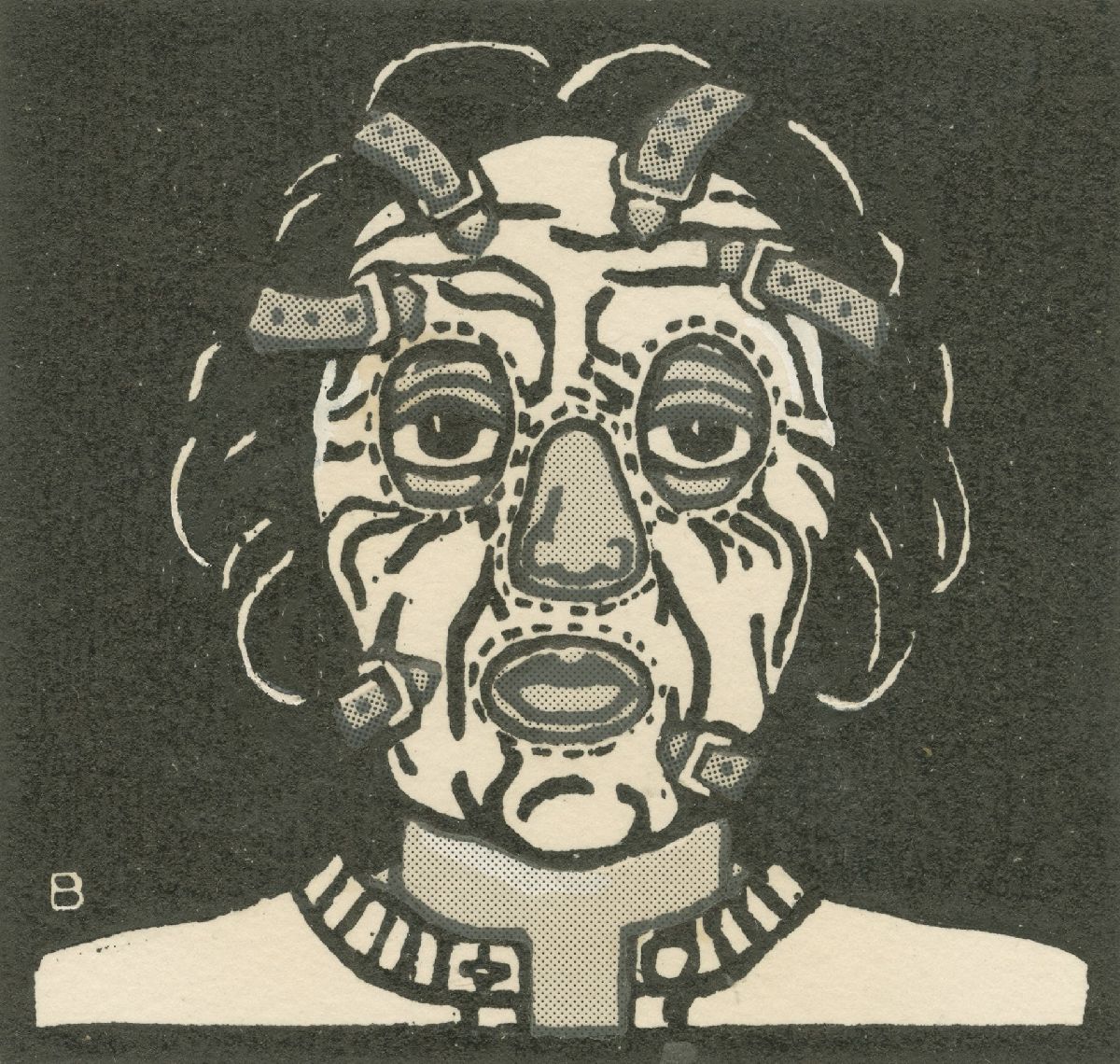 [Woman wearing mask]