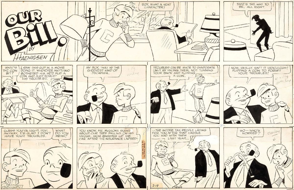 “Our Bill” comic strip, February 19, 1961