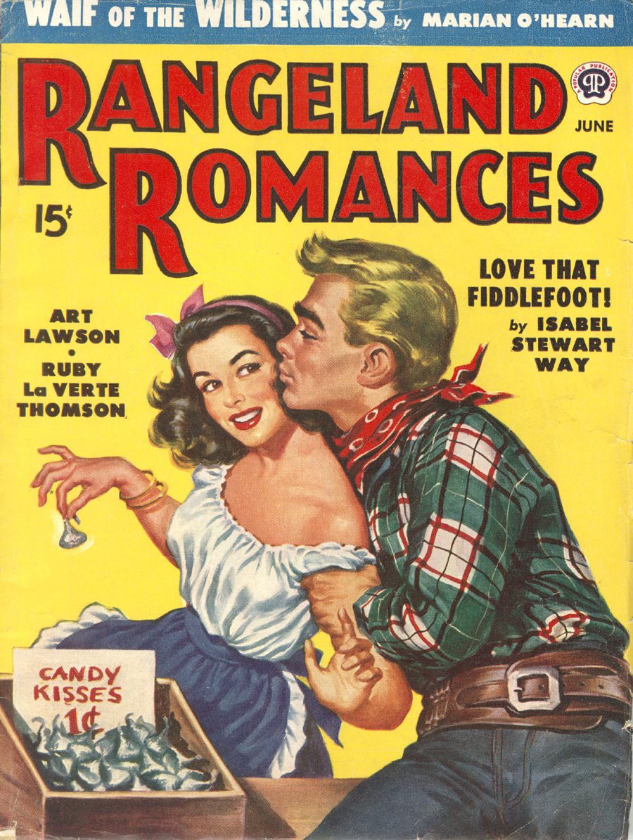 Cover of “Rangeland Romances,” June 1949