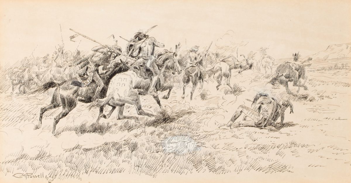 Battle Between the Crows and Blackfeet