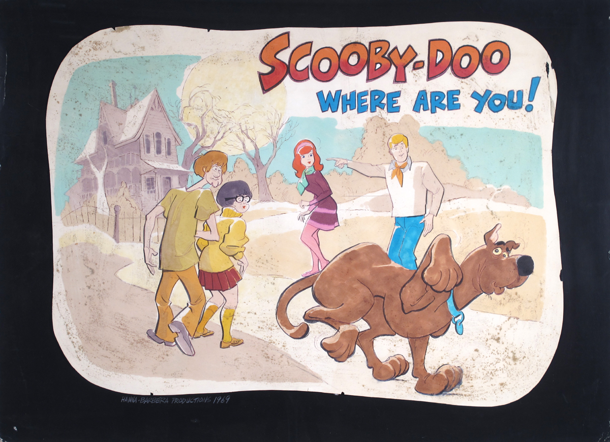 Presentation board for the “Scooby-Doo, Where Are You!” television series