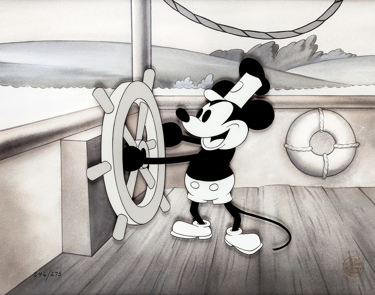 “Steamboat Willie” limited edition cel