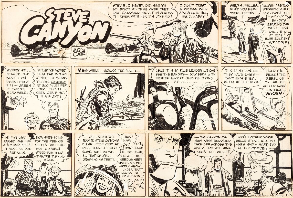 “Steve Canyon” comic strip