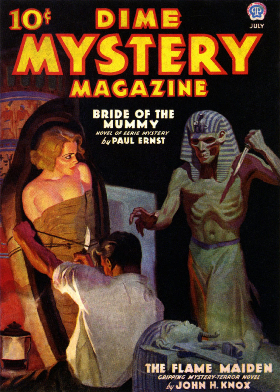 Cover of “Dime Mystery Magazine,” July 1936