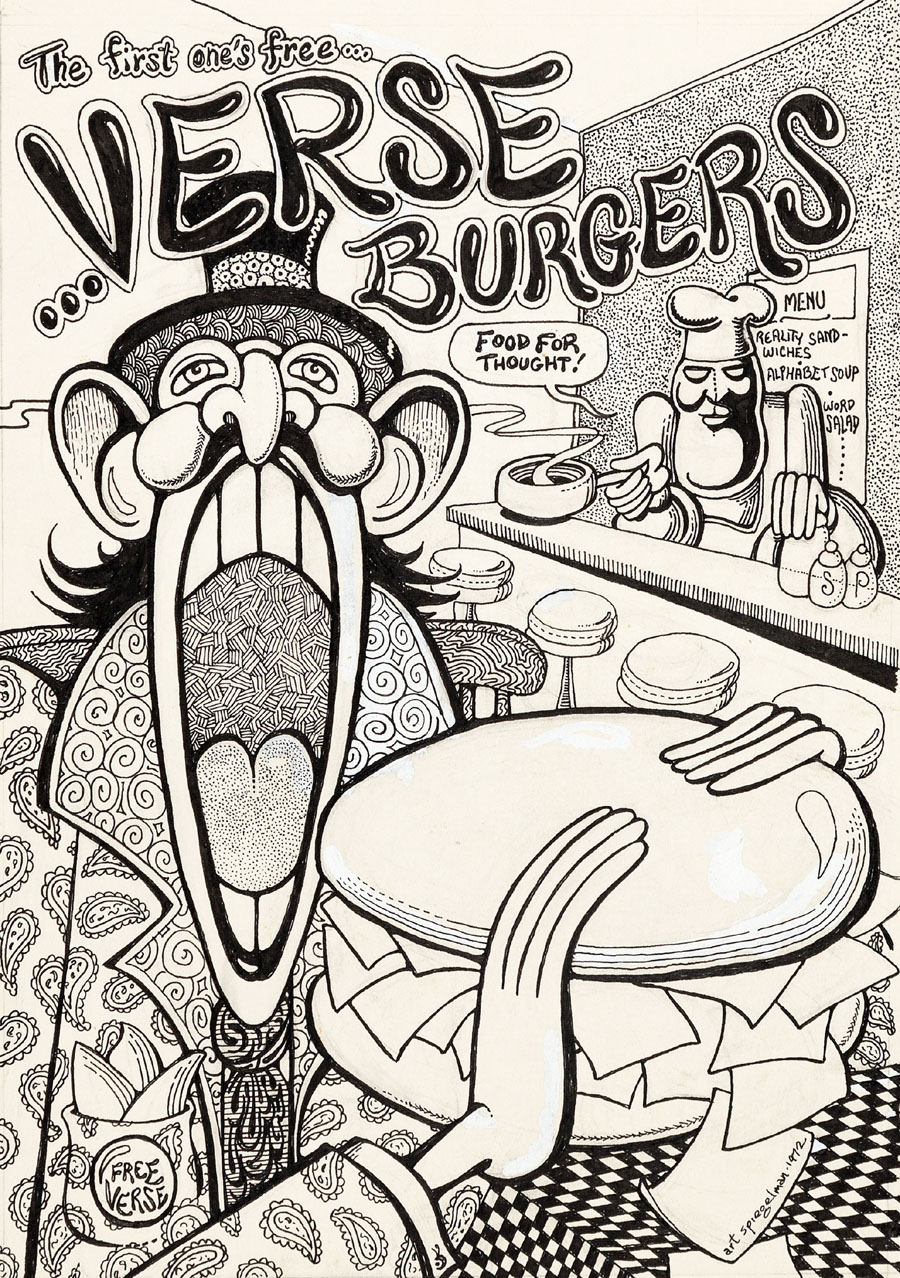 Cover art for “Verse Burgers,” 1972