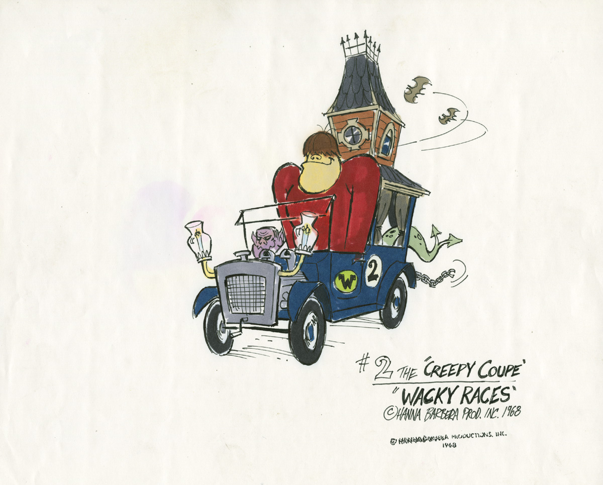 Concept art for the “Wacky Races” television series