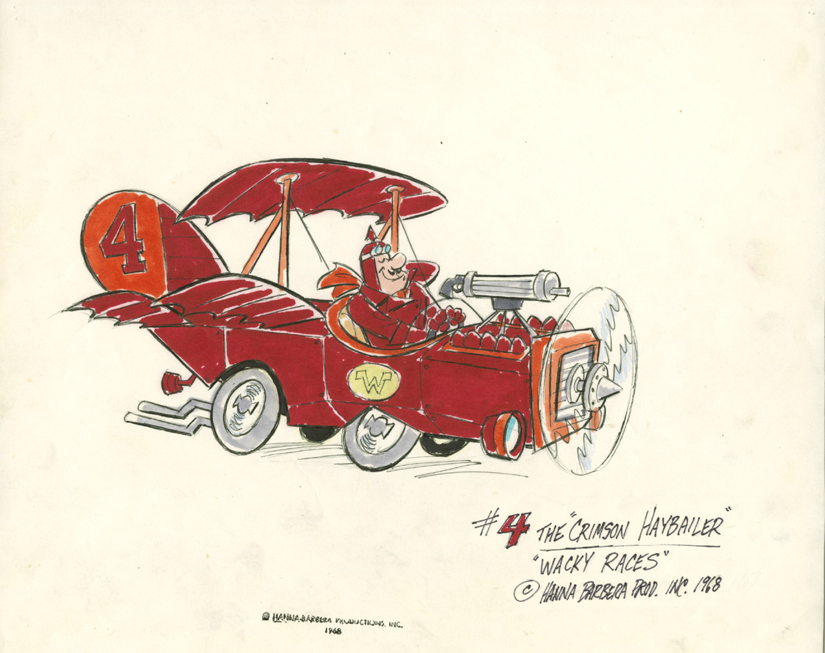 Concept art for the “Wacky Races” television series