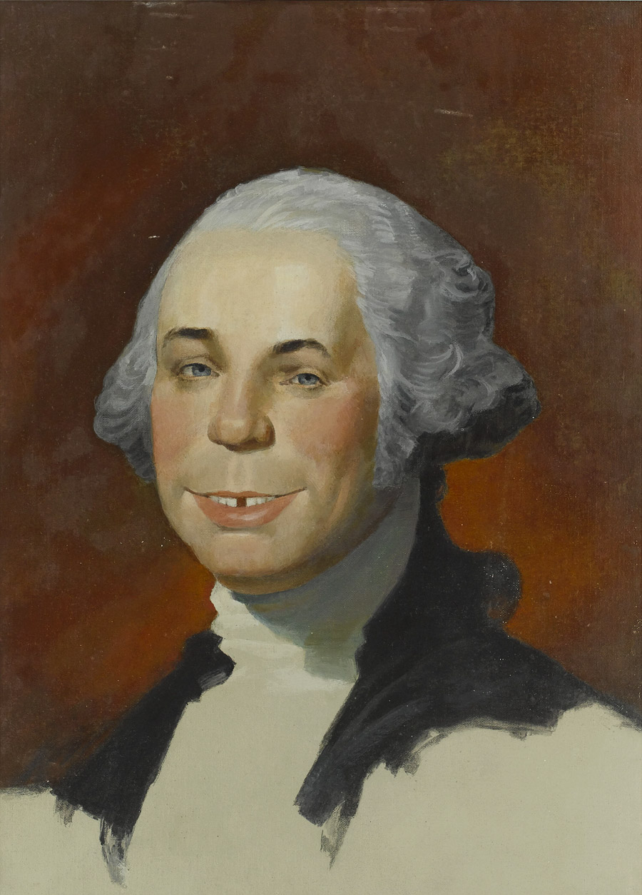 [Unfinished Portrait of Alfred E. Neuman as George Washington]
