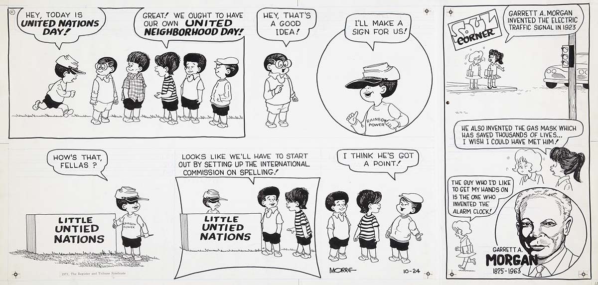 “Wee Pals” comic strip, October 24, 1971