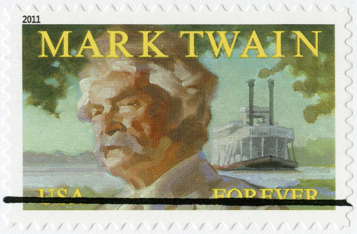 Mark Twain postage stamp