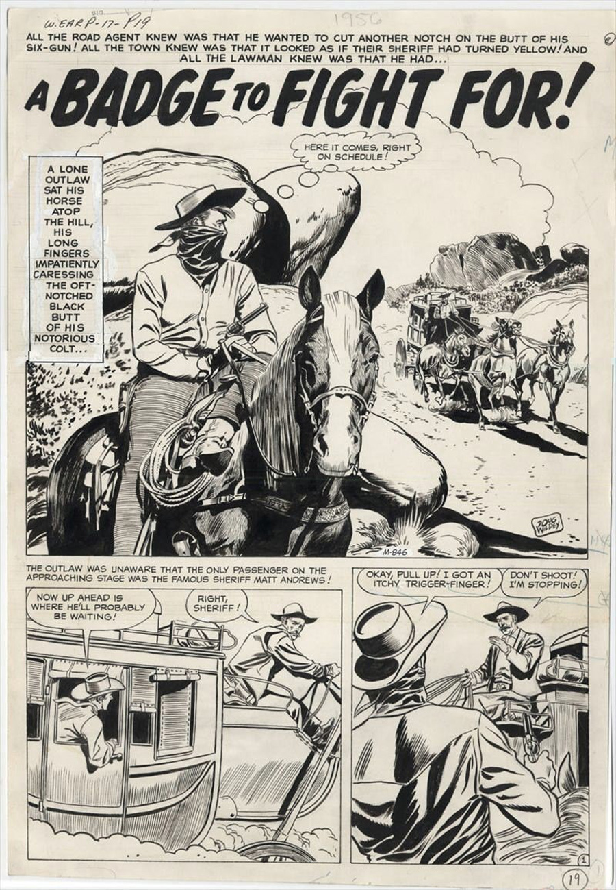 Page from “Wyatt Earp” #17, June 1958