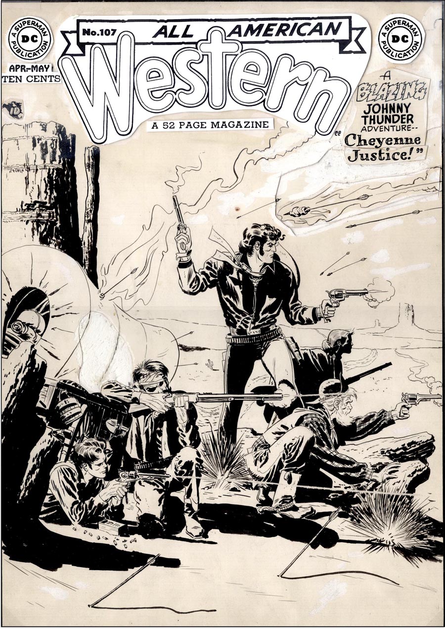 Cover art for “All-American Western” #107, April-May, 1949