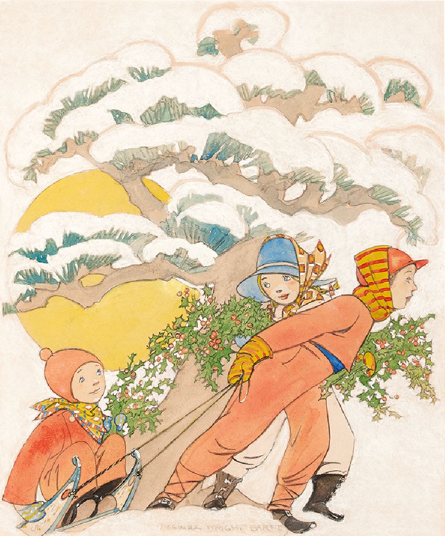 Children Sledding