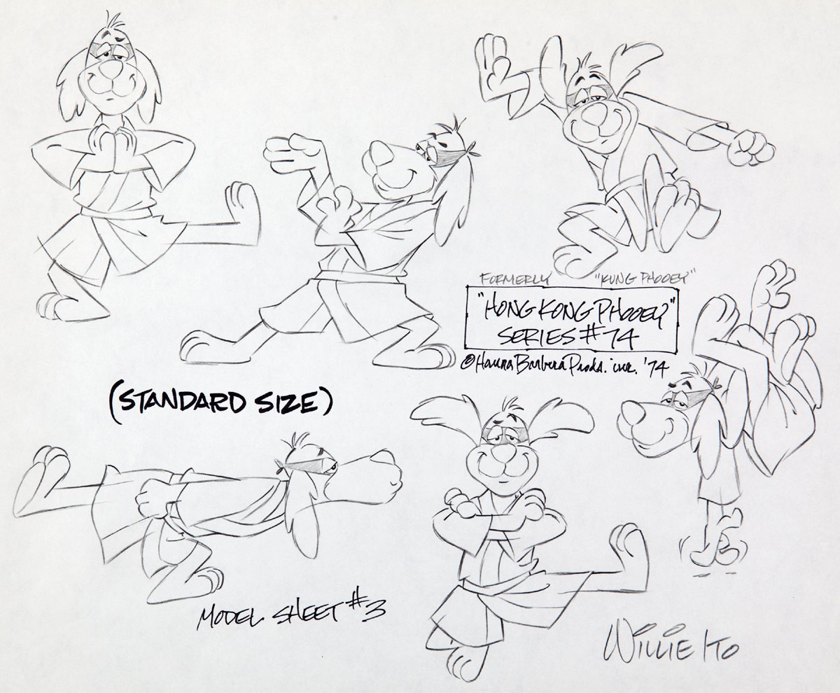 Model sheet of Hong Kong Phooey