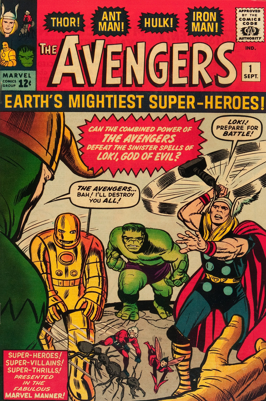 Cover of “The Avengers” #1, September 1963