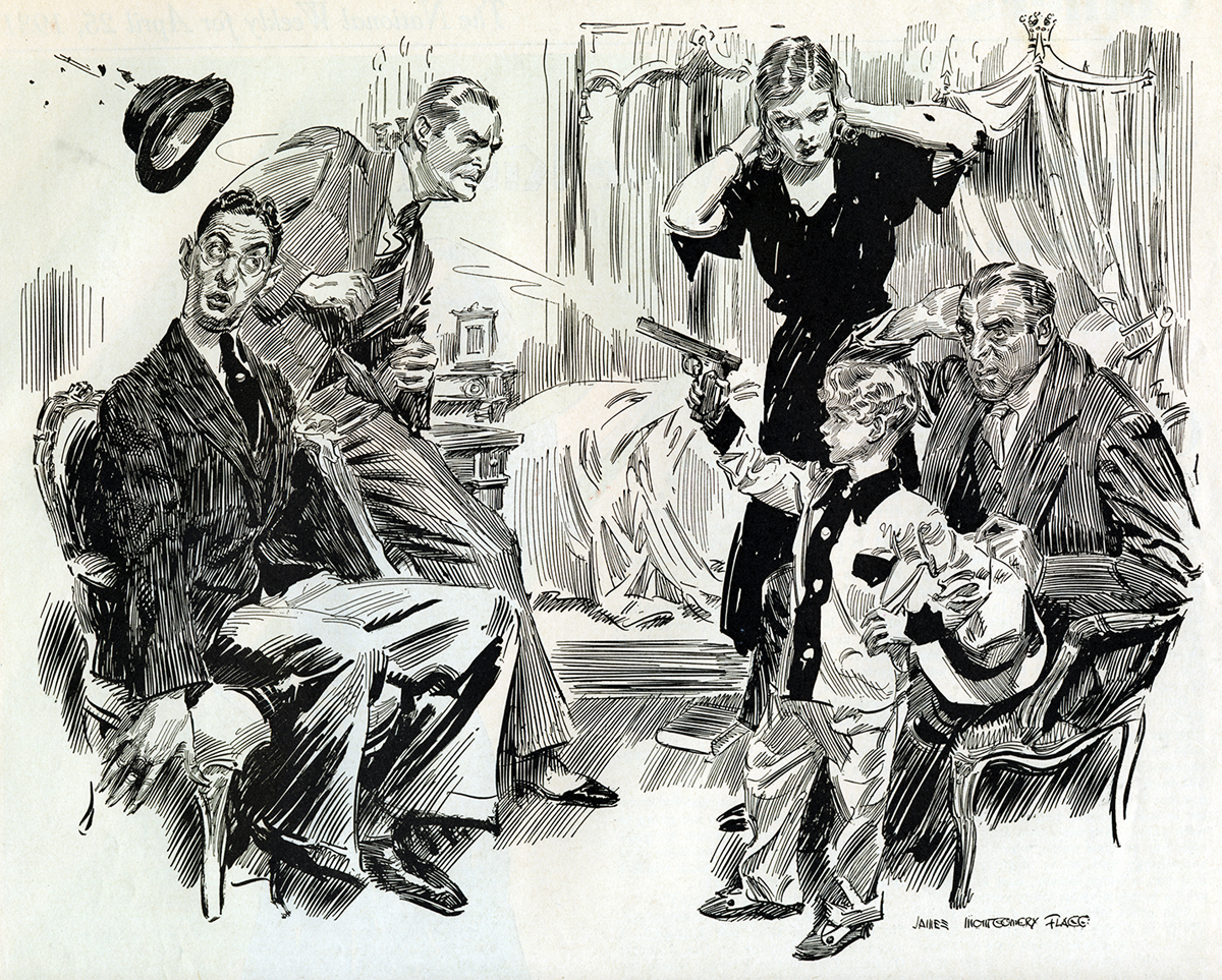 Story illustration for “Collier’s,” April 25, 1931