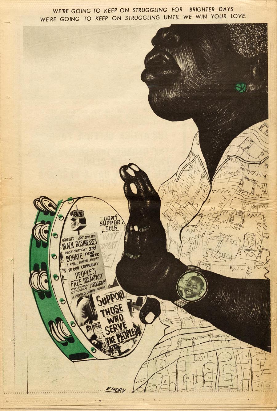 Illustration for “The Black Panther,” October 4, 1971