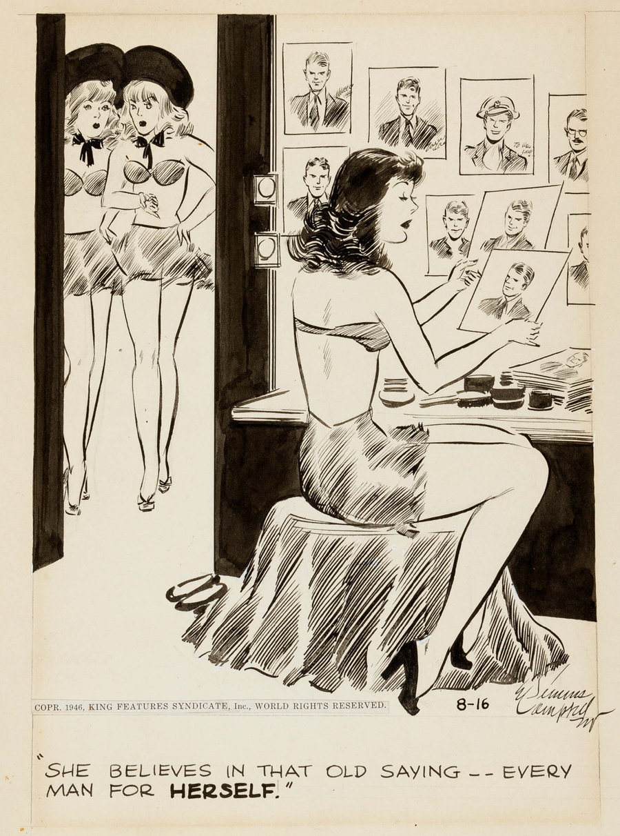 “Cuties” comic strip, August 16, 1946